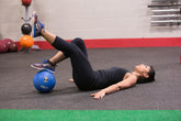 Rubber Medicine Ball - Superior Grip, Textured Surface, Adjustable Air Pressure Fitness Balls - Ideal for Cardio and Core Exercise in Home & Gym Workouts, Dark Blue, 20lbs.
